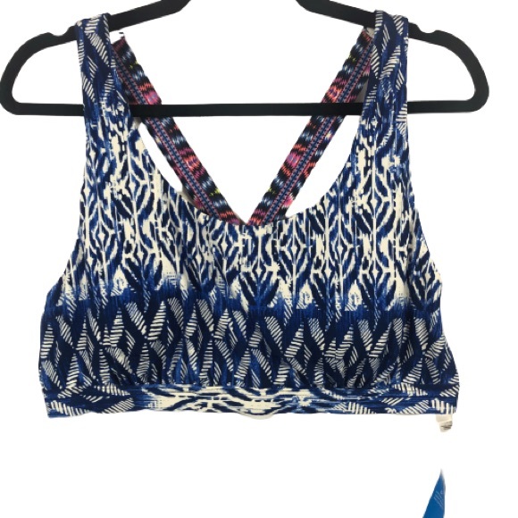 La Vie En Rose Aqua D+ Bikini Swim Top in Blue
